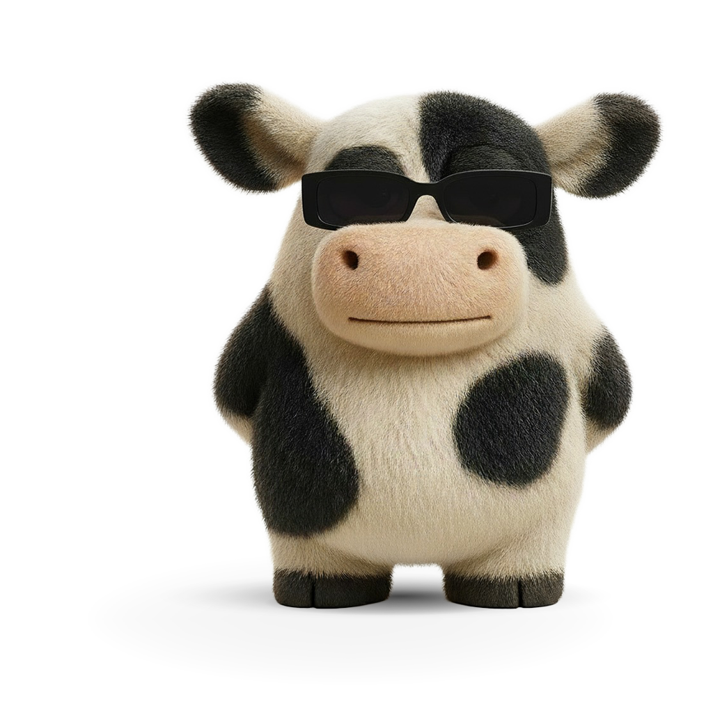 Viral Cow Mascot
